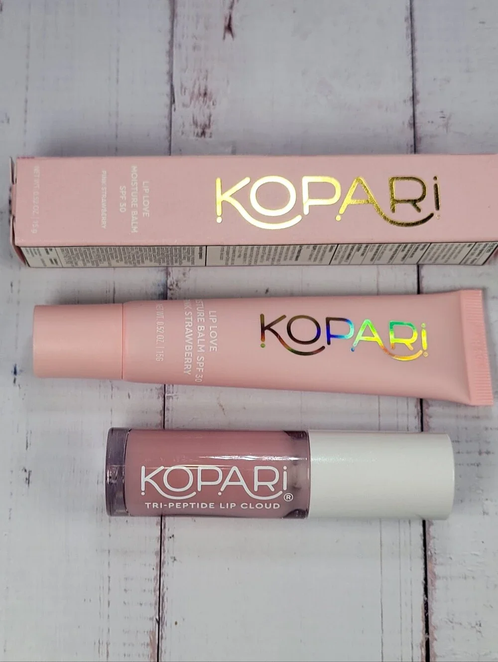 Kopari Lip Love Lip Balm & Tri-Peptide Lip Cloud Bundle NEW!